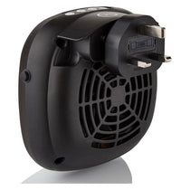 Swan Plug-In Fan Heater 700W 12 Hour Timer LED Display Overheat Protection 2 Fan Speeds 15C - 30C Ranges Black