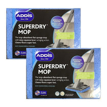 Addis Superdry Sponge Floor Mop & Refill Black Metallic