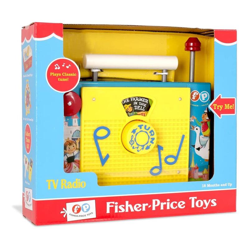 Fisher Price Classic TV/Radio Interactive Toy For Pretend Games Role Play Retro-Style Multicolour Main image