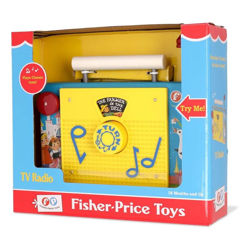Fisher Price Classic TV/Radio Interactive Toy For Pretend Games Role Play Retro-Style Multicolour