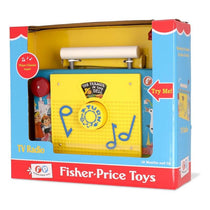 Fisher Price Classic TV/Radio Interactive Toy For Pretend Games Role Play Retro-Style Multicolour