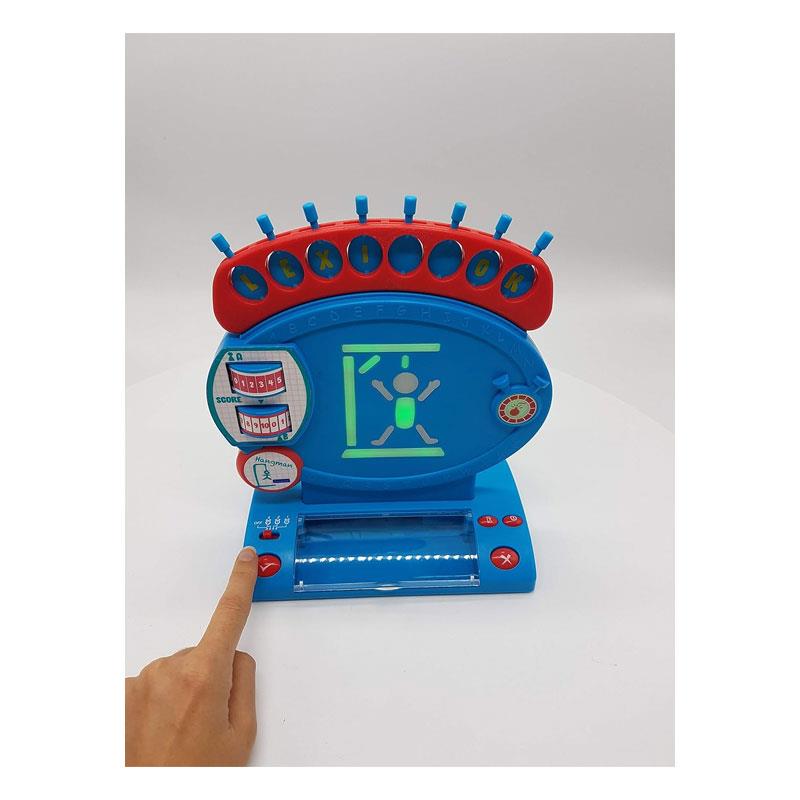 Lexibook Electronic Hangman With Light & Sound Effects Spelling And Vocabulary Family Board Game 2 Players Blue/Red