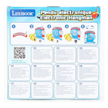 Lexibook Electronic Hangman With Light & Sound Effects Spelling And Vocabulary Family Board Game 2 Players Blue/Red