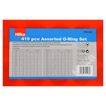 Hilka Tools O Ring Set Covering 32 Sizes 419 Pieces Supplied In Carrying Case