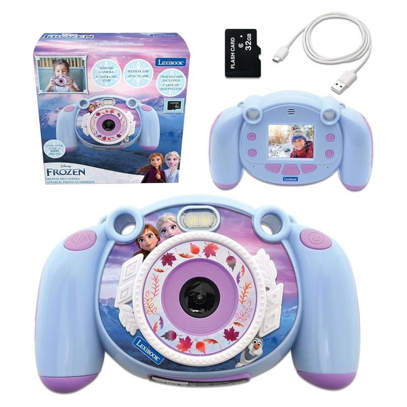 Lexibook Frozen 4-In-1 Childrens Digital Camera With Photo And Video Function Games 32GB SD Card Purple Main image