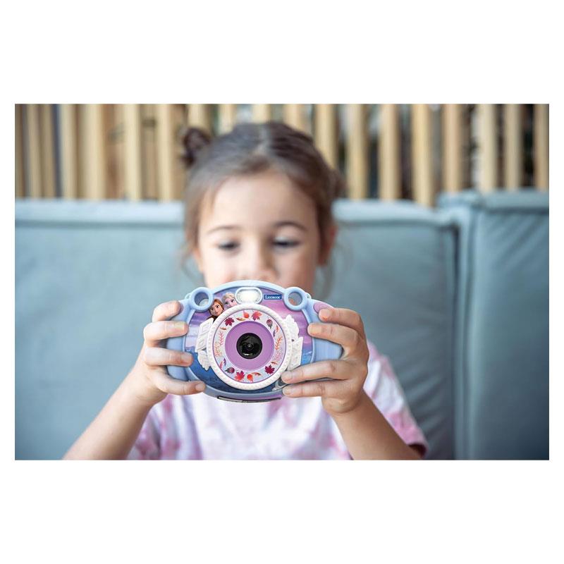 Lexibook Frozen 4-In-1 Childrens Digital Camera With Photo And Video Function Games 32GB SD Card Purple Secondary image