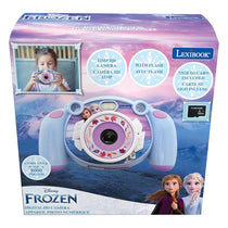 Lexibook Frozen 4-In-1 Childrens Digital Camera With Photo And Video Function Games 32GB SD Card Purple
