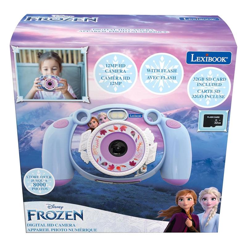 Lexibook Frozen 4-In-1 Childrens Digital Camera With Photo And Video Function Games 32GB SD Card Purple