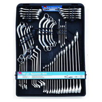 Hilka Tools Spanner Set Metric 6-32mm Combination Tools Kit Chrome Vanadium 50 Piece