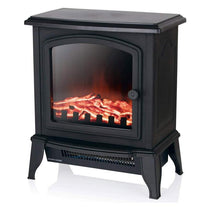 Warmlite Mable Compact Stove Fire 2000W 2 Heat Settings Adjustable Thermostat Overheat Protection Black