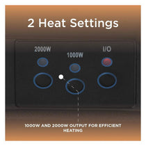 Warmlite Whitby Electric Fire Inset 2000W 2 Heat Settings Adjustable Thermostat Remote Control Chrome