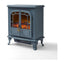 Warmlite Wingham Portable Electric Double Door Fire Stove Heater 2000W Realistic LED Flame Effect Adjustable Thermostat Overheat Protection Grey