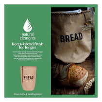 KitchenCraft Natural Elements Jute Bread Bag Drawstring Jute Cotton 34 x 17 x 42 cm Brown