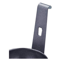 KitchenCraft Non-Stick Egg Poacher Cup Large Single With Hook Metal 7.5cm x 16cm Black