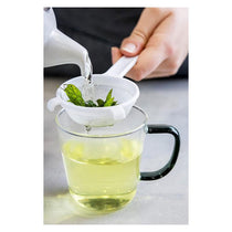 KitchenCraft Round Sieve/Tea Strainer 7cm Plastic Nylon-Mesh Extra-Small White