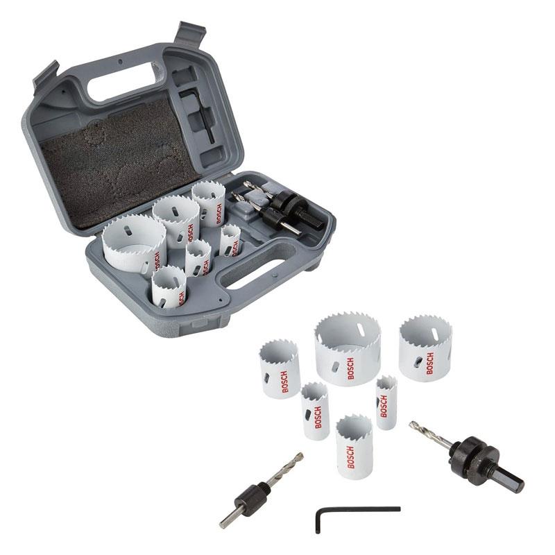 Bosch Professional Electricians Holesaw Set High Speed Steel Bi-Metal Professional Accessory 9 Piece Main image