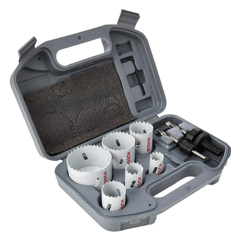 Bosch Professional Electricians Holesaw Set High Speed Steel Bi-Metal Professional Accessory 9 Piece