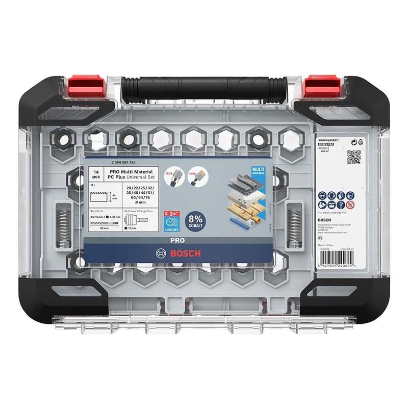 Bosch Professional Multi Material Power Change Plus Hole Saw Set 20-76mm Professional Accessory 14 Piece Secondary image