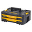 Dewalt TSTAK IV Tool Storage Box Stacking Case 2 Shallow Drawers Yellow/Black