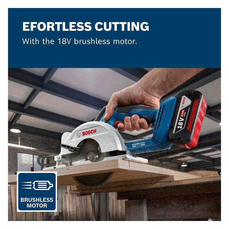 Bosch Professional GKS 18V-51 18V Brushless Cordless Circular Saw 1 x Saw Blade 140mm Body Only
