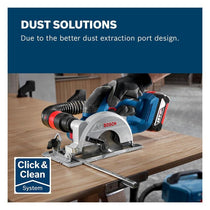 Bosch Professional GKS 18V-51 18V Brushless Cordless Circular Saw 1 x Saw Blade 140mm Body Only