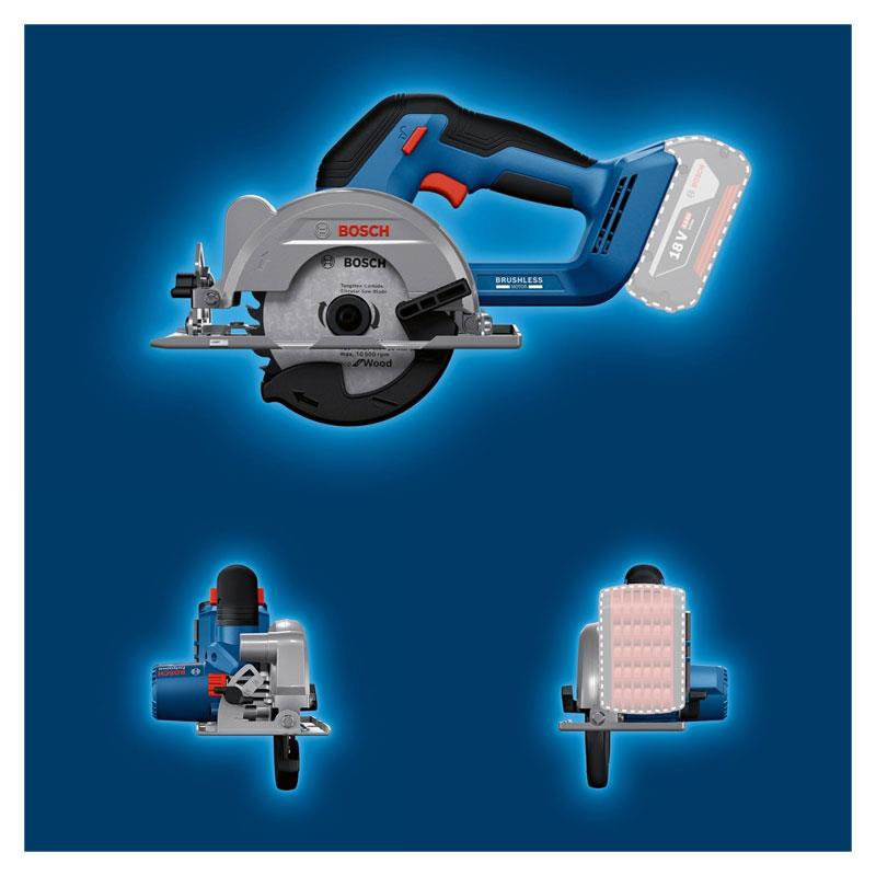 Bosch Professional GKS 18V-51 18V Brushless Cordless Circular Saw 1 x Saw Blade 140mm Body Only
