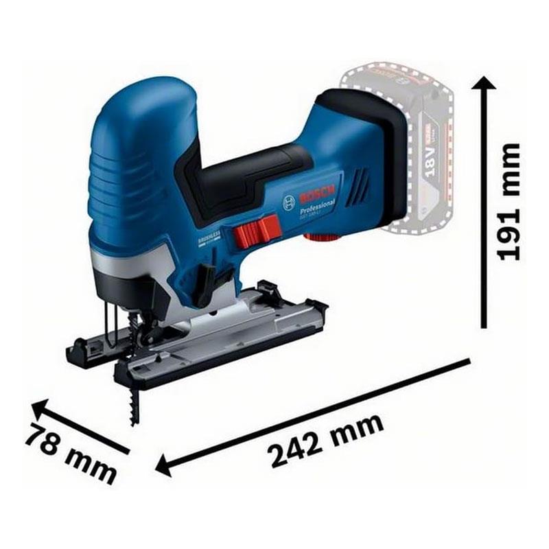 Bosch Professional GST 18V-125 S 18V Cordless Jigsaw Brushless Motor 1 x Jigsaw Blade Bare Unit