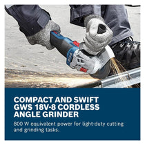 Bosch Professional GWS 18V-8 18V Cordless Brushless Angle Grinder 125mm Disc Diameter Bare Unit