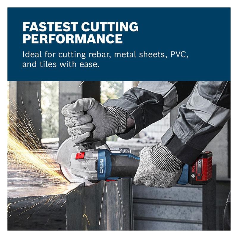 Bosch Professional GWS 18V-8 18V Cordless Brushless Angle Grinder 125mm Disc Diameter Bare Unit