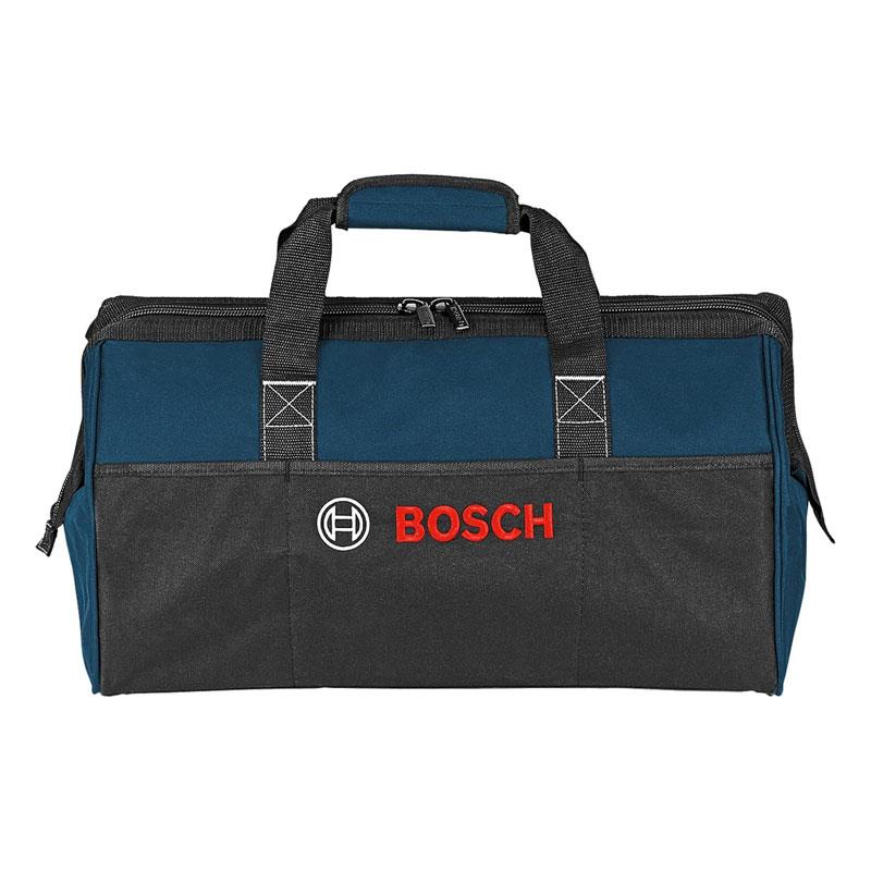 Bosch Professional Heavy Duty Power Tool Bag Medium Size Durable 600D Polyester Industrial Zippers Black