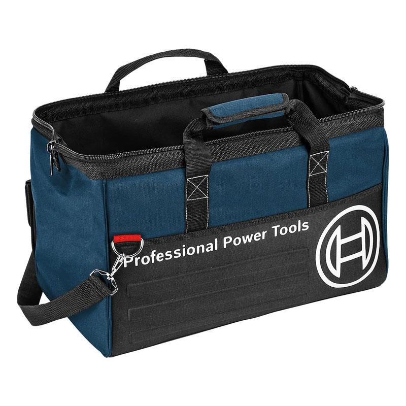 Bosch Professional Heavy Duty Power Tool Bag Medium Size Durable 600D Polyester Industrial Zippers Black