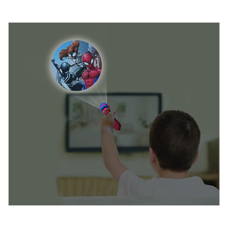 Lexibook Spider-Man Stories & Image Projector Torch With 3 Discs 24 Images Multicolour