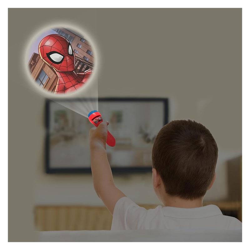 Lexibook Spider-Man Stories & Image Projector Torch With 3 Discs 24 Images Multicolour