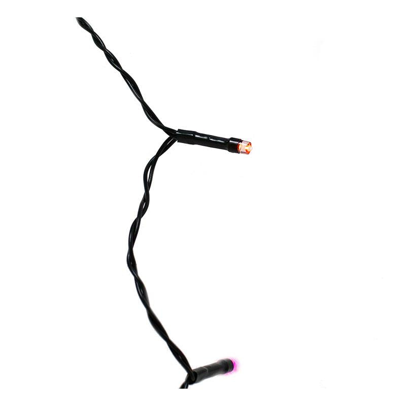 Premier Christmas Multi Action Battery Operated 50 LEDs Lights Clear Cable With Timer - Rainbow