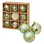 Premier Shatterproof Christmas Tree Baubles 60mm Set of 9 - Sage Green
