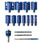Bosch EXPERT Construction Material Hole Saw Set 20-76mm Professional Accessory 15 Piece