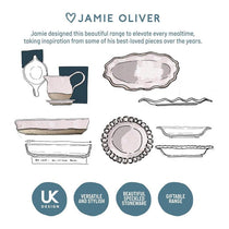 Jamie Oliver Big Love Proper Pie Dish Stoneware 28cm Round Pink