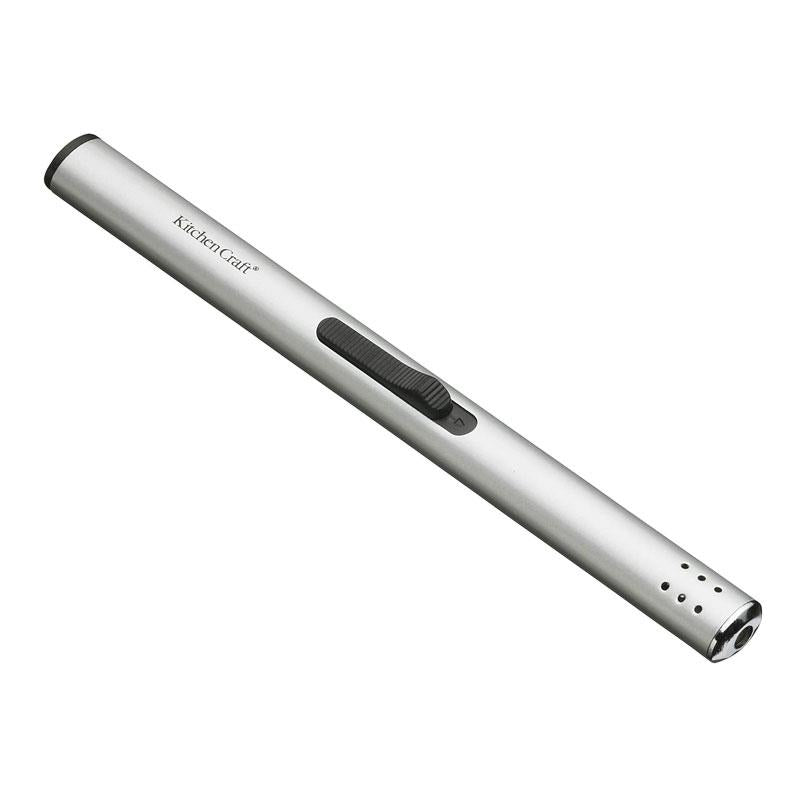 KitchenCraft Butane Gas Lighter Refillable Plastic Silver Secondary image
