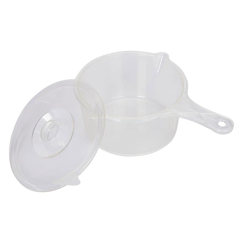 KitchenCraft Microwave Saucepan And Lid 900ml BPA Free Plastic Transparent