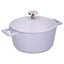 MasterClass Casserole Dish With Lid 2.5 Litre/20cm Cast Aluminium Lavender
