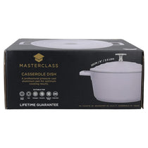 MasterClass Casserole Dish With Lid 2.5 Litre/20cm Cast Aluminium Lavender