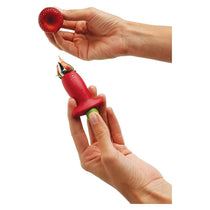 Chef'n StemGem Strawberry Huller Tool Remove Core & Leaf Fruit Gadget Stainless Steel Red/Green