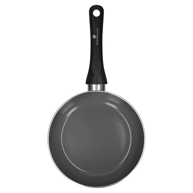 MasterClass Can-To-Pan Non-Stick Frying Pan 20cm And 28cm 2 Piece Set BPA Free Ceramic Eco Recycled Black