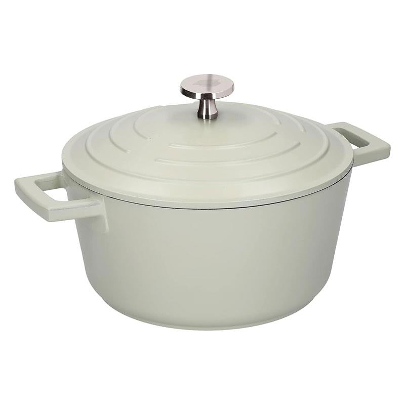 MasterClass Casserole Dish With Lid Cast Aluminium 4 Litre/24cm Mint Green