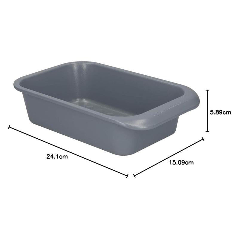 MasterClass Smart Ceramic Loaf Tin Stackable 2lb Bread Pan Robust Non-Stick Coating Carbon Steel 23 x 15cm Grey Secondary image
