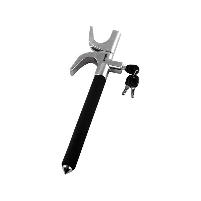 Hilka Tools Steering Wheel Lock with Safety Hammer Alloy Steel Car Security Device Black Main image