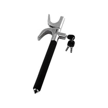 Hilka Tools Steering Wheel Lock with Safety Hammer Alloy Steel Car Security Device Black