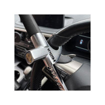 Hilka Tools Steering Wheel Lock with Safety Hammer Alloy Steel Car Security Device Black