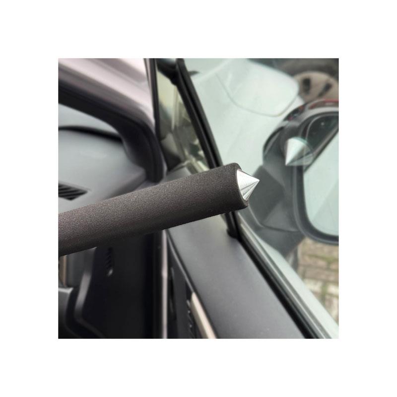 Hilka Tools Steering Wheel Lock with Safety Hammer Alloy Steel Car Security Device Black