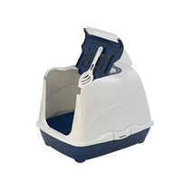 Petface Hooded Cat Litter Tray 50cm Durable Plastic Covered Litter Box with Removable Hood Assorted Colours